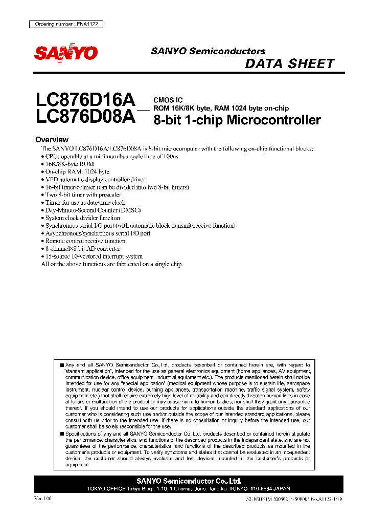 LC876D08A_9032219.PDF Datasheet