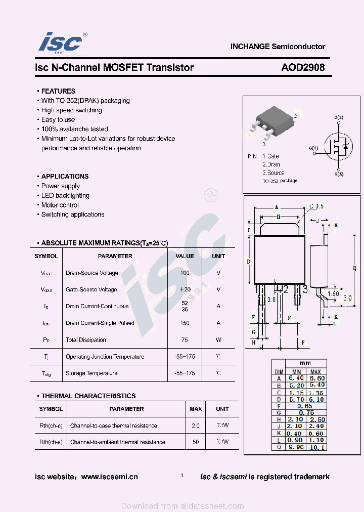 AOD2908_9033077.PDF Datasheet