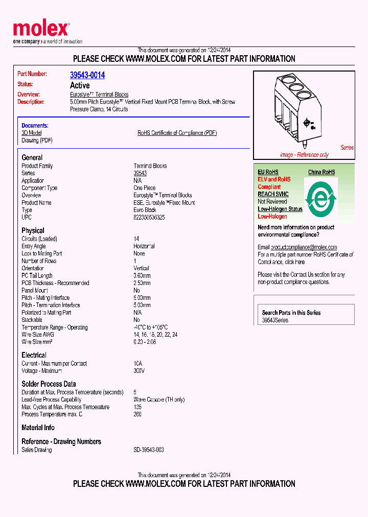39543-0014_9033539.PDF Datasheet