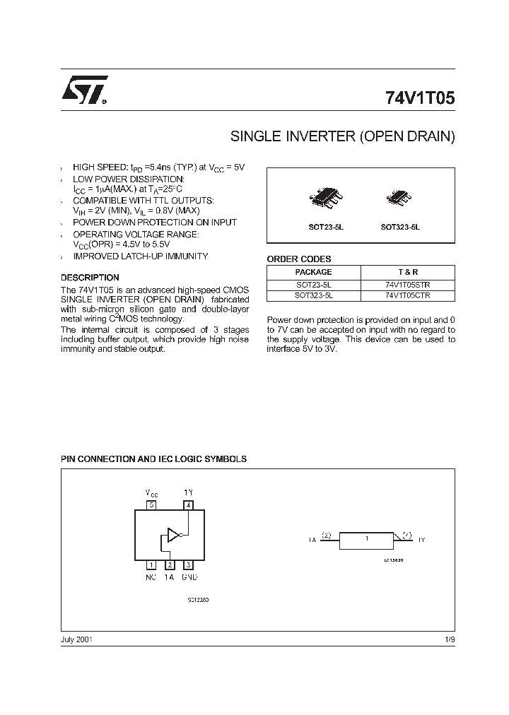 74V1T05CTR_9033628.PDF Datasheet