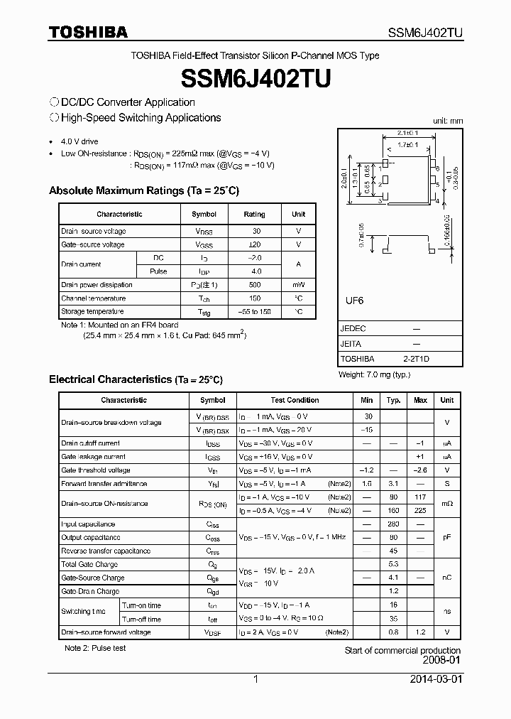 SSM6J402TU_9033751.PDF Datasheet