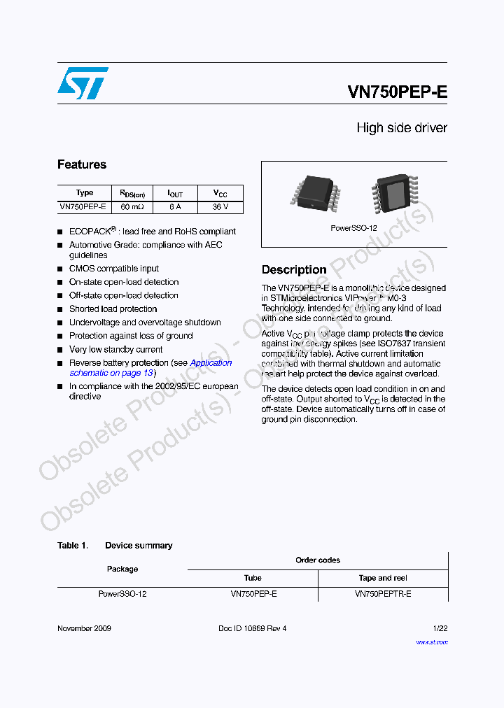 VN750PEP-E_9033857.PDF Datasheet
