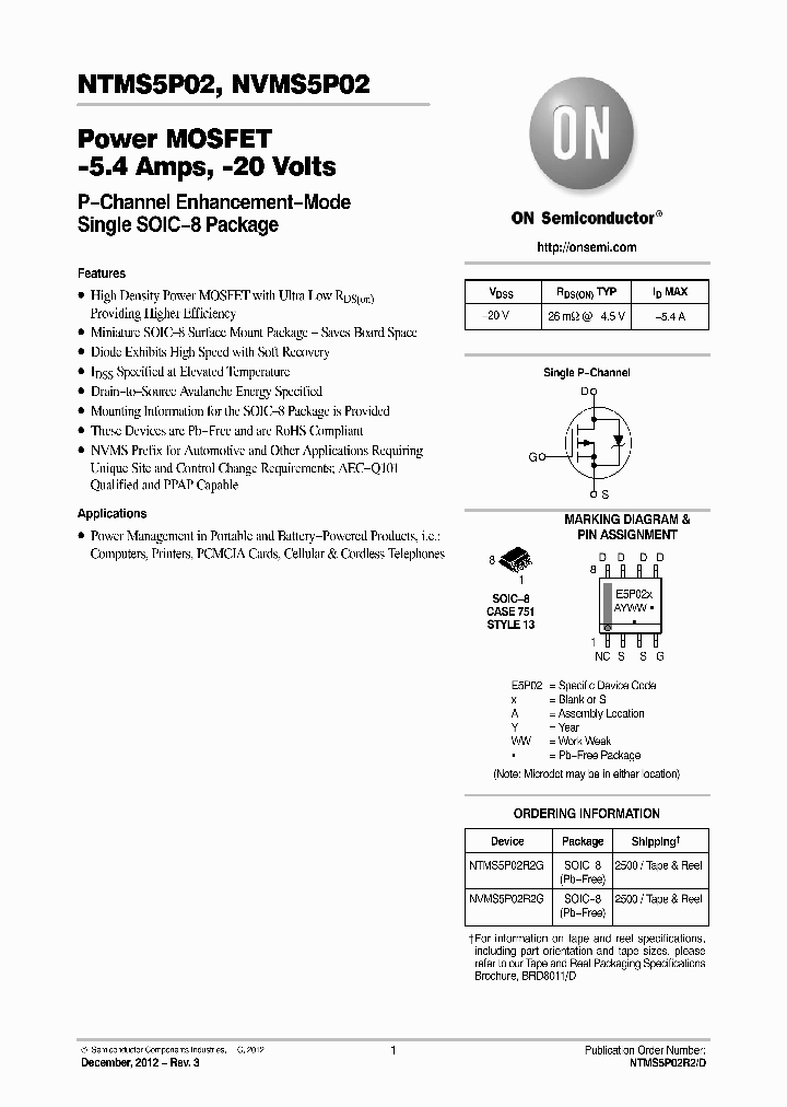 NTMS5P02_9034711.PDF Datasheet