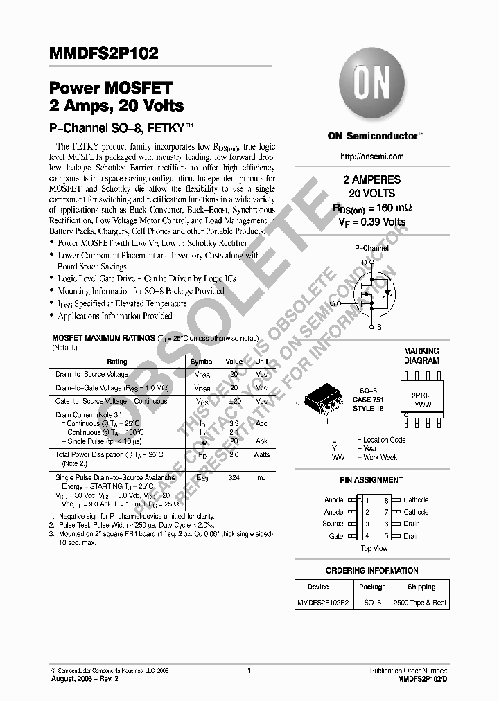 MMDFS2P102_9034736.PDF Datasheet