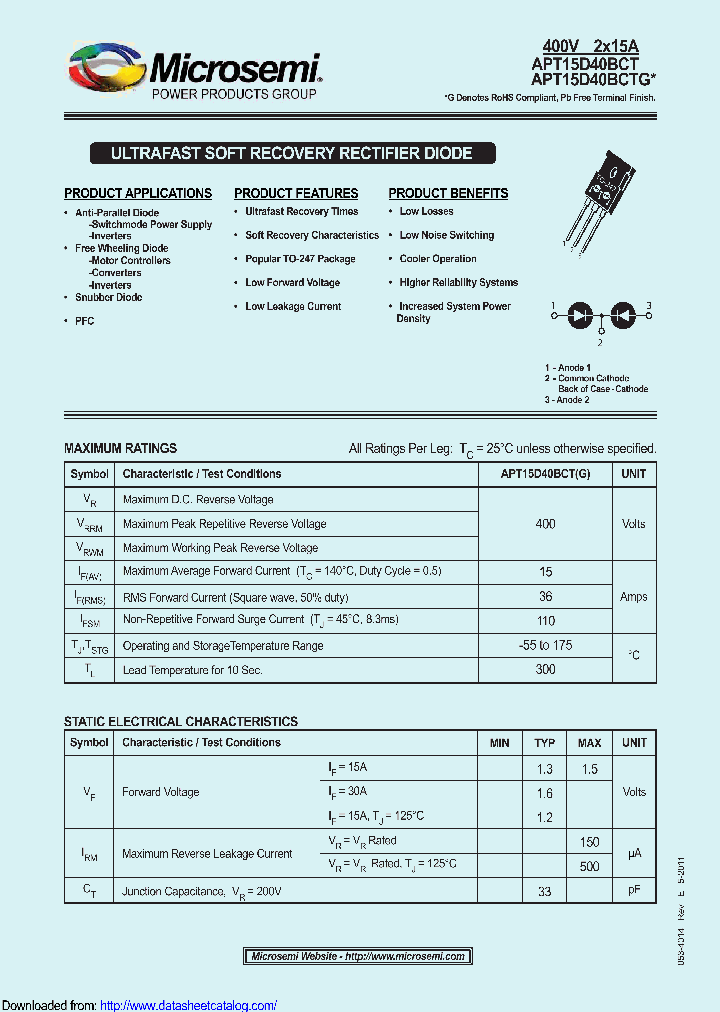 APT15D40BCTG_9034892.PDF Datasheet