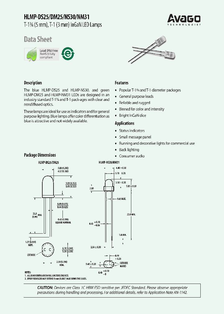 HLMP-NS30_9034929.PDF Datasheet