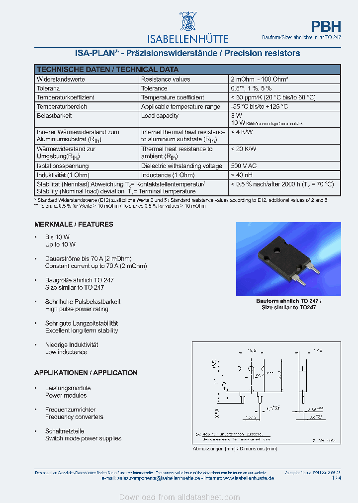 PBH_9035305.PDF Datasheet