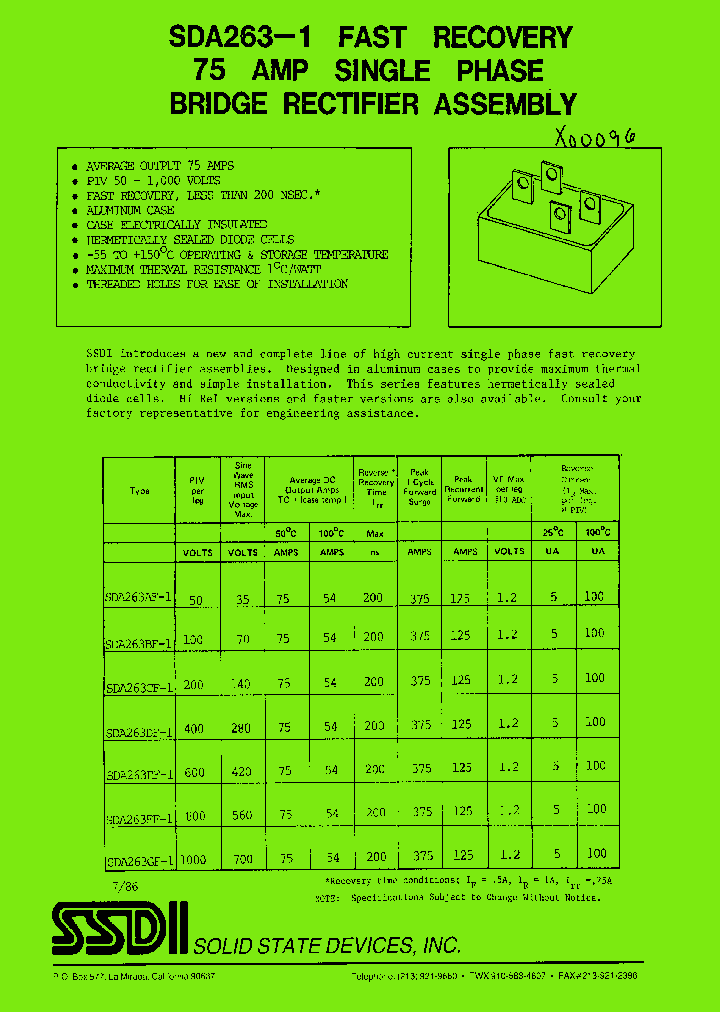 SDA263EF-1_9036649.PDF Datasheet