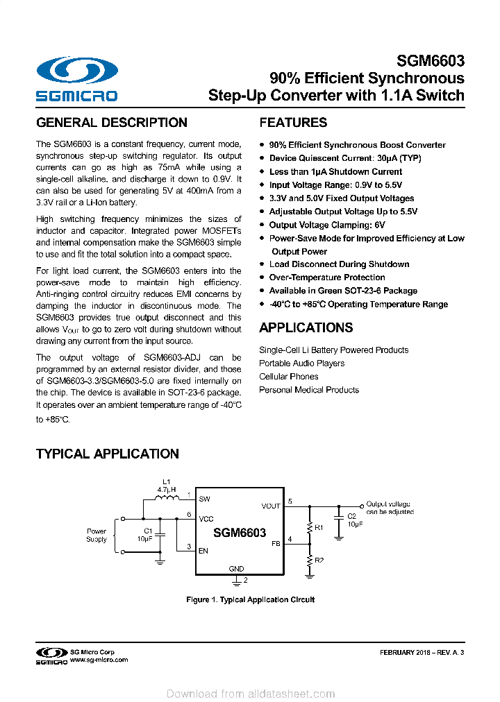 SGM6603_9036710.PDF Datasheet