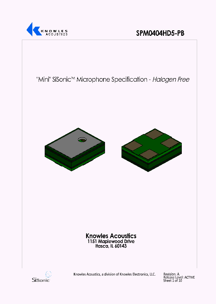 SPM0404HD5-PB_9037198.PDF Datasheet
