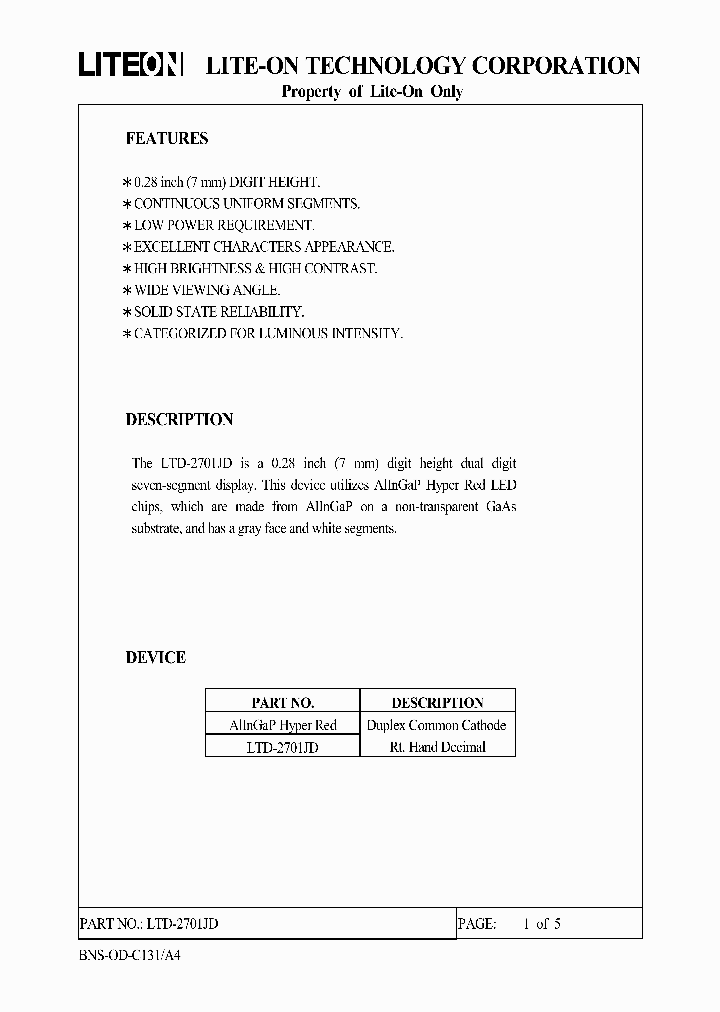 LTD-2701JD_9037219.PDF Datasheet