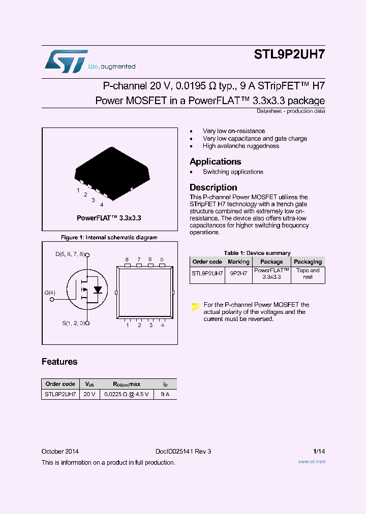 STL9P2UH7_9038362.PDF Datasheet