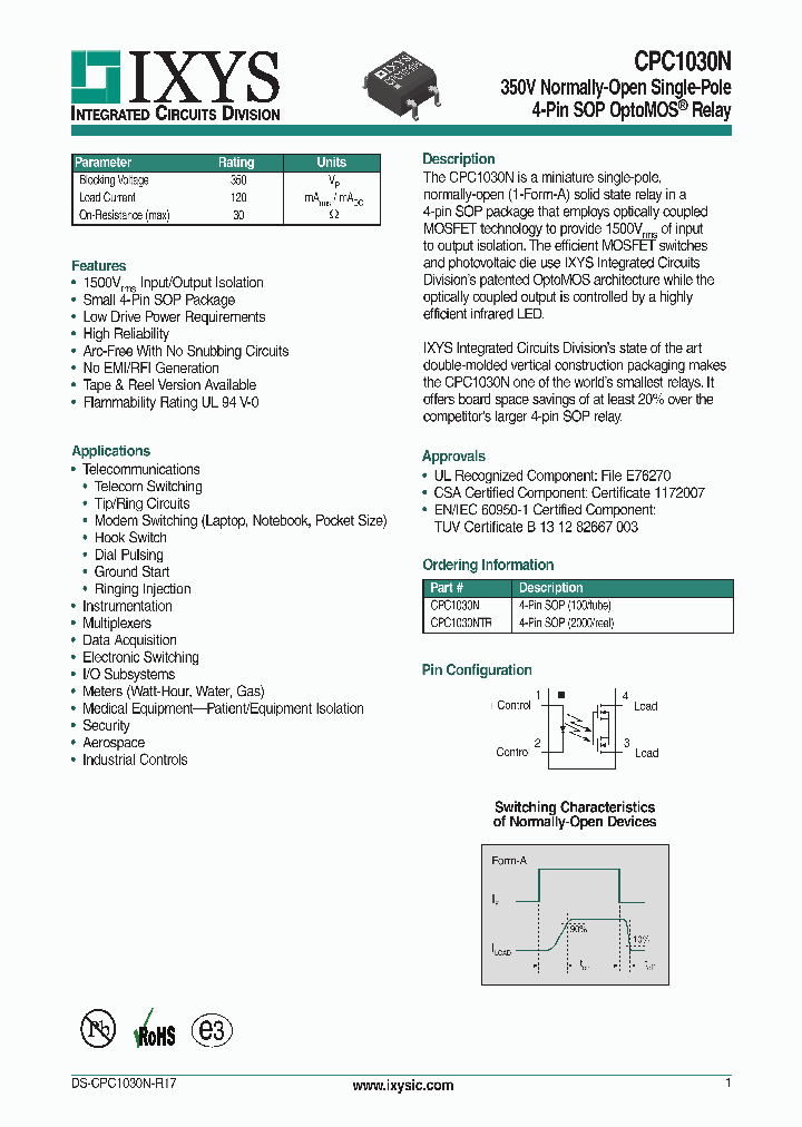 CPC1030NTR_9038767.PDF Datasheet