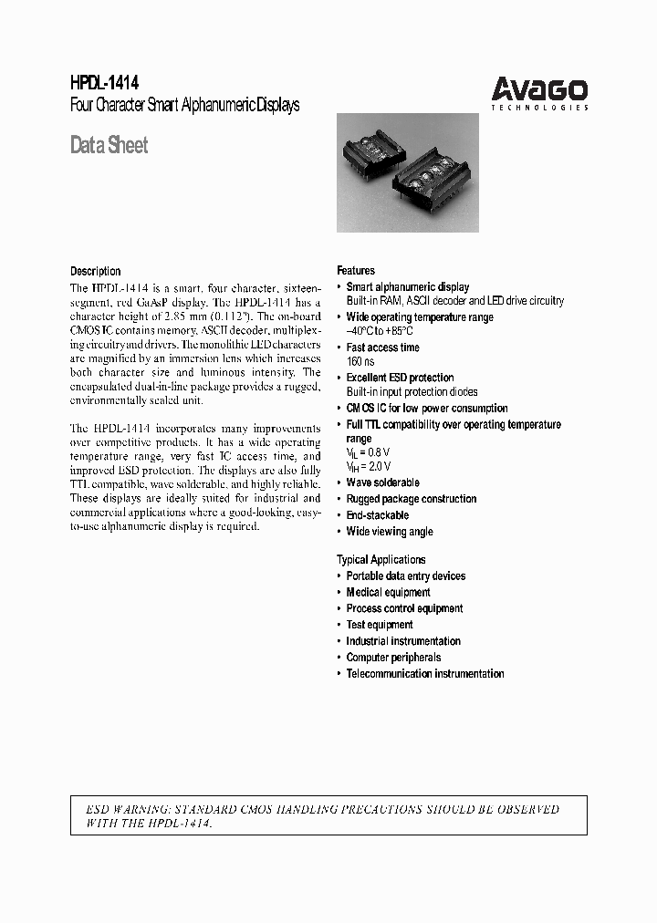 HPDL-1414_9038896.PDF Datasheet