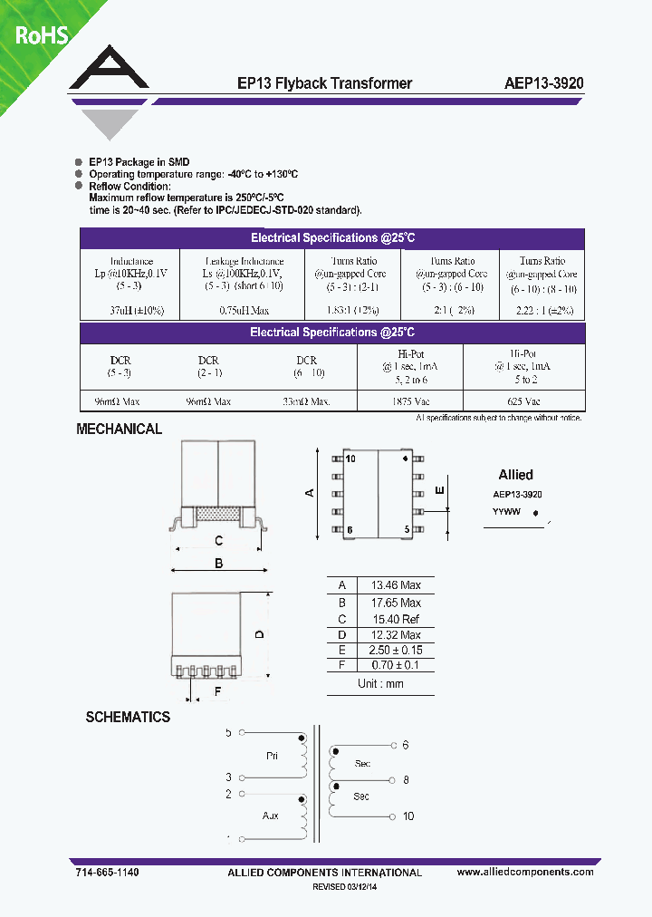AEP13-3920_9039191.PDF Datasheet