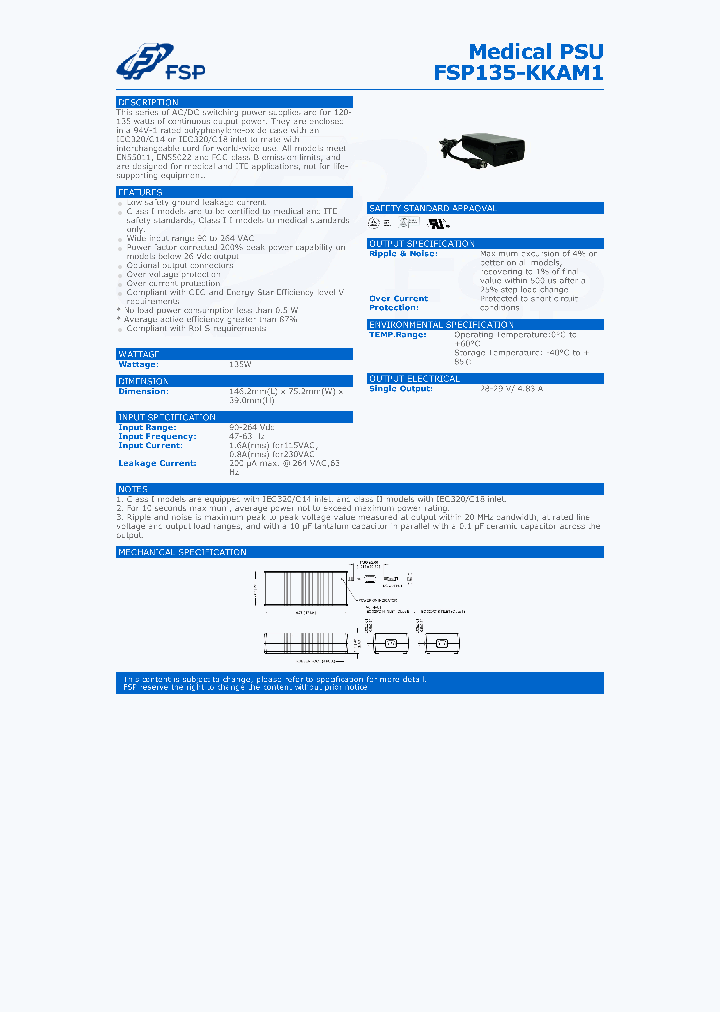 FSP135-KKAM1_9039712.PDF Datasheet