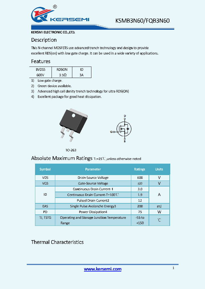 FQB3N60_9039805.PDF Datasheet