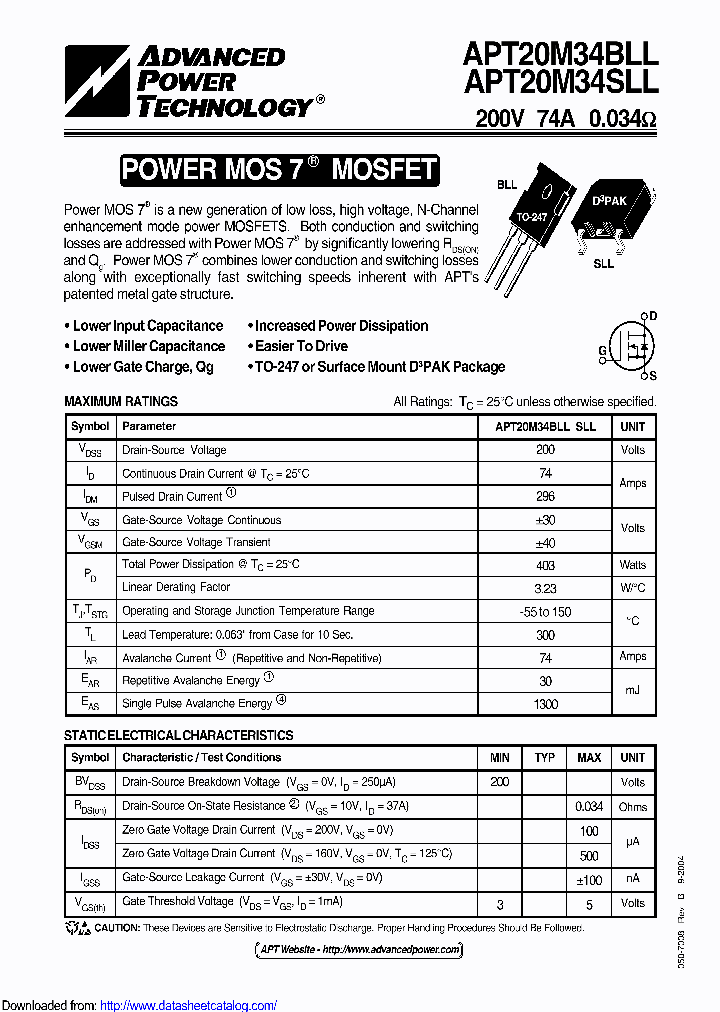 APT20M34BLLG_9040183.PDF Datasheet