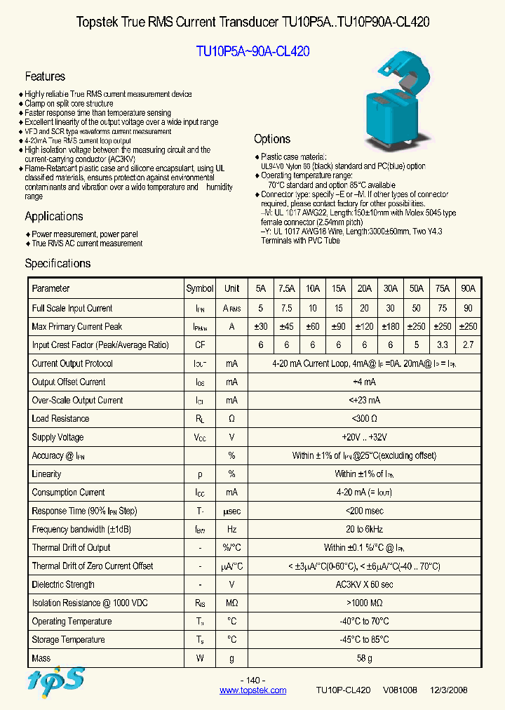 TU10P5A-CL420_9040261.PDF Datasheet