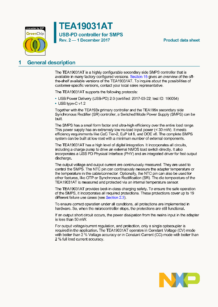 TEA19031AT_9040729.PDF Datasheet