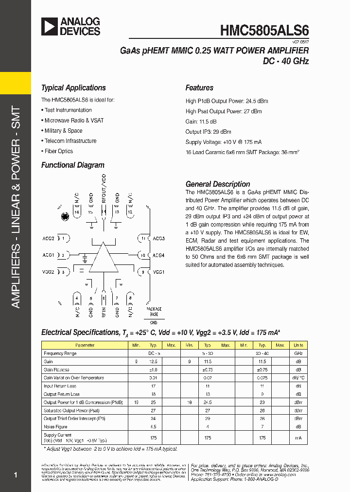 HMC5805ALS6_9041855.PDF Datasheet