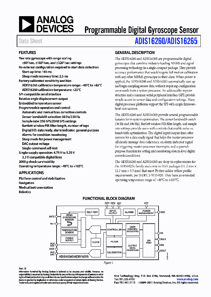 ADIS16265_9043134.PDF Datasheet
