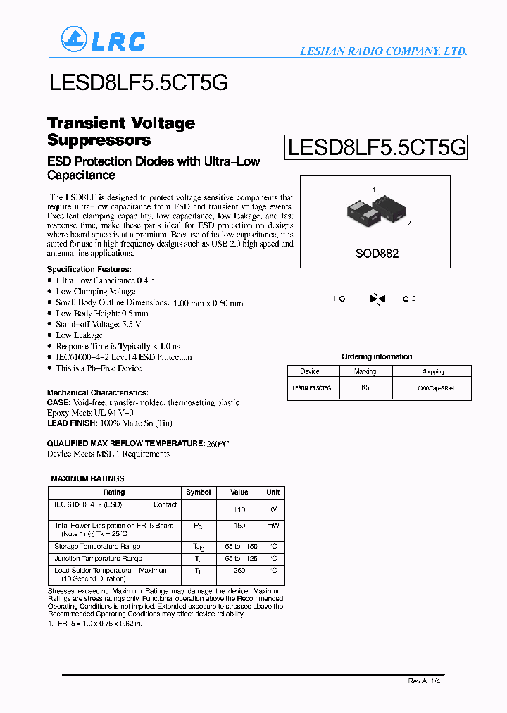LESD8LF55CT5G_9043575.PDF Datasheet