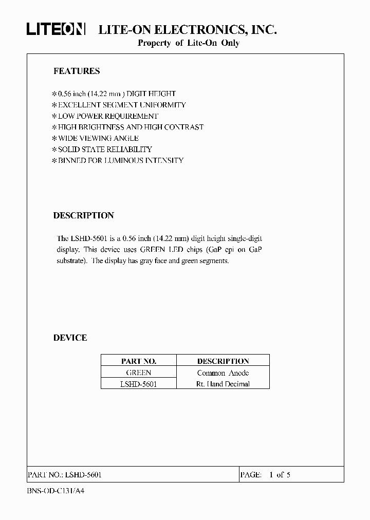 LSHD-5601_9044581.PDF Datasheet