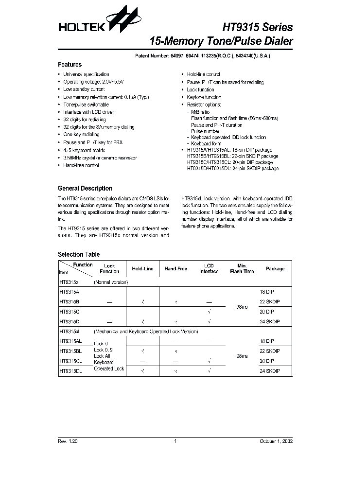 HT9315_9046086.PDF Datasheet
