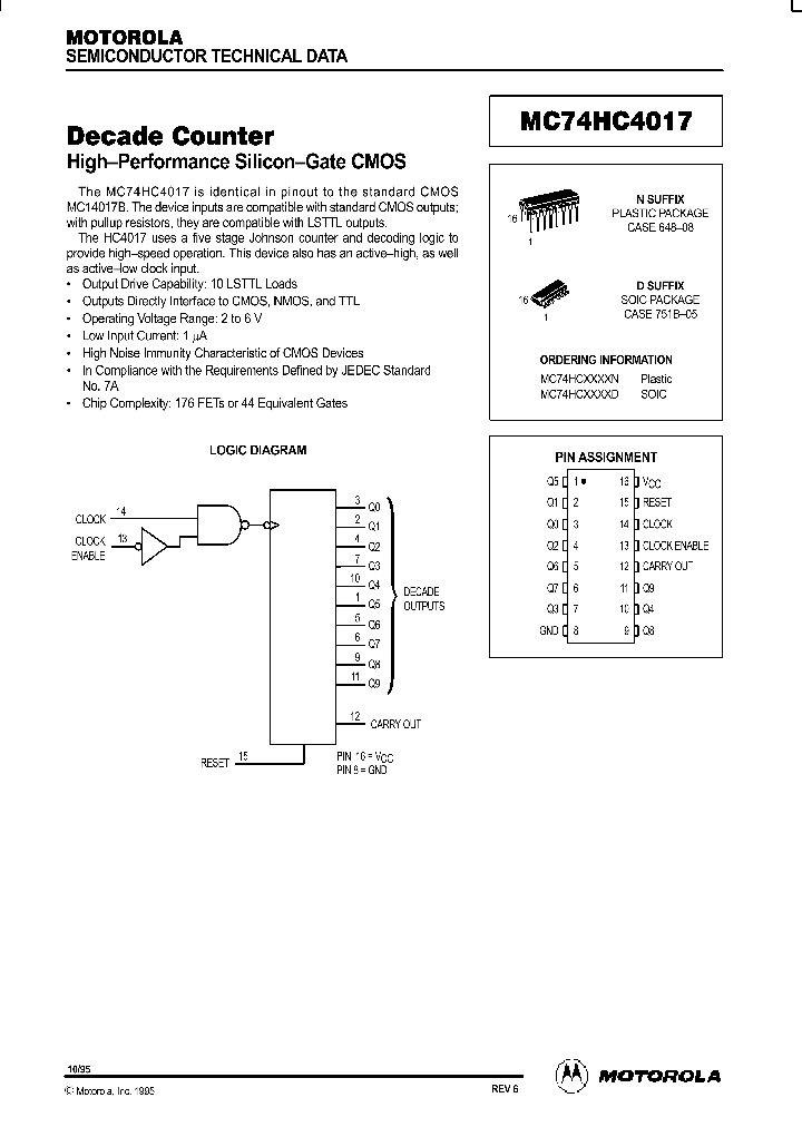 MC74HC4017_9046510.PDF Datasheet