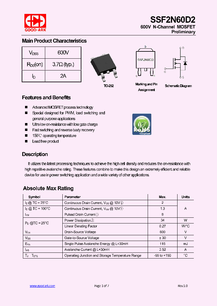 SSF2N60D2_9047043.PDF Datasheet