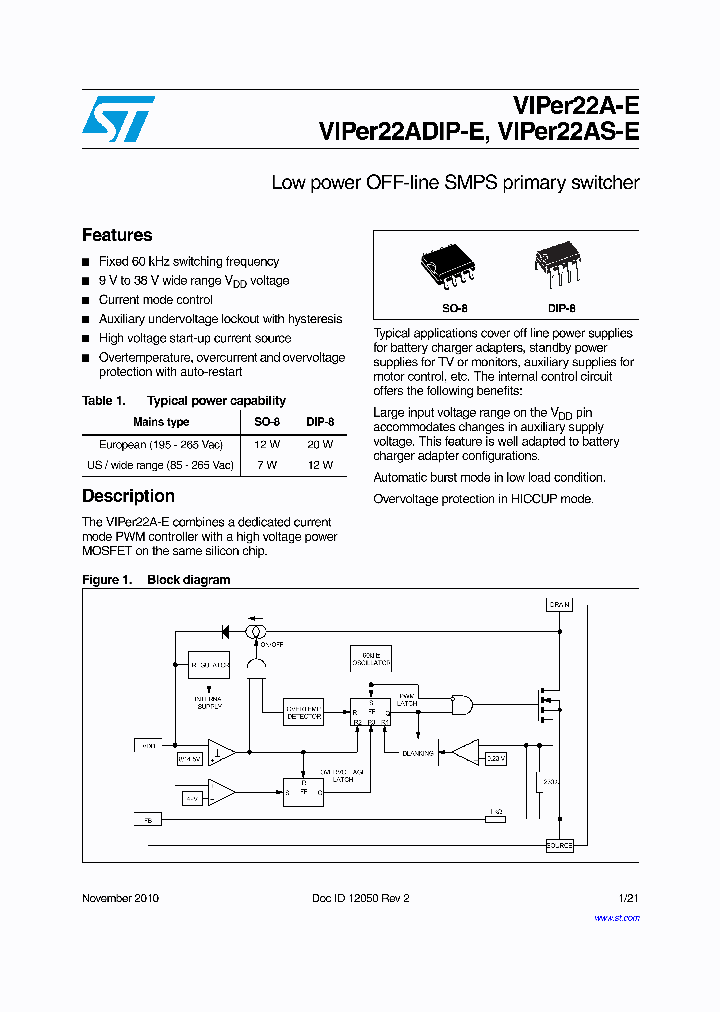 VIPER22A-E_9047261.PDF Datasheet