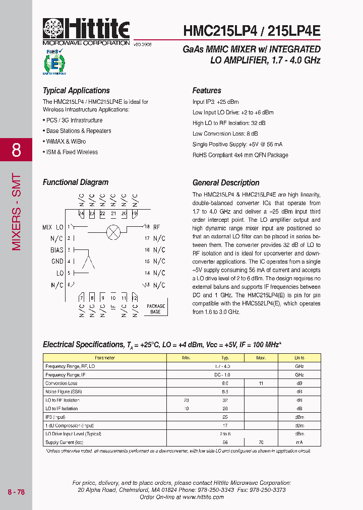HMC215LP4_9047768.PDF Datasheet