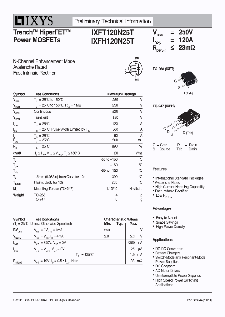IXFH120N25T_9047822.PDF Datasheet