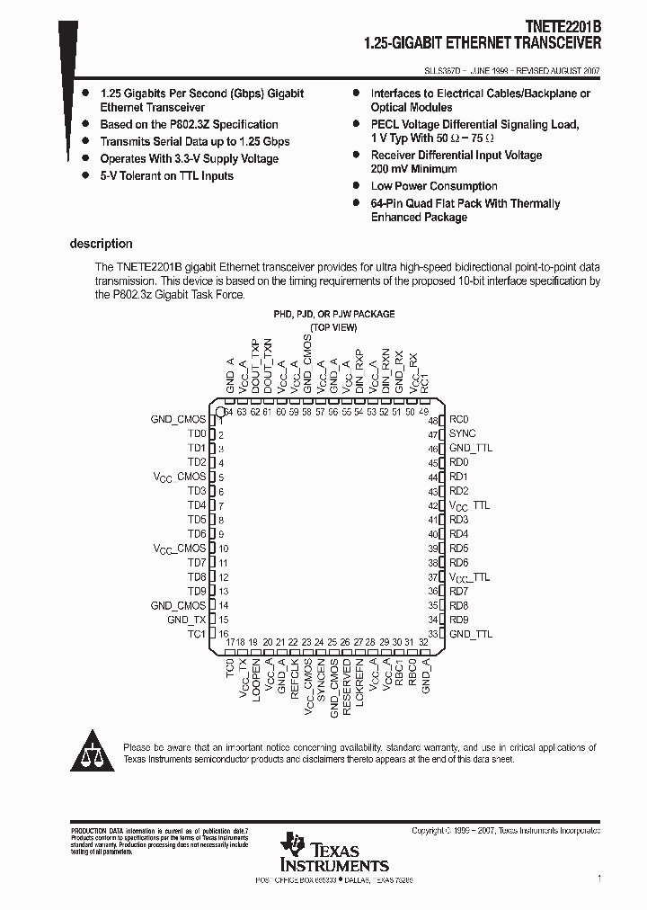 TNETE2201BPJWG4_9048268.PDF Datasheet