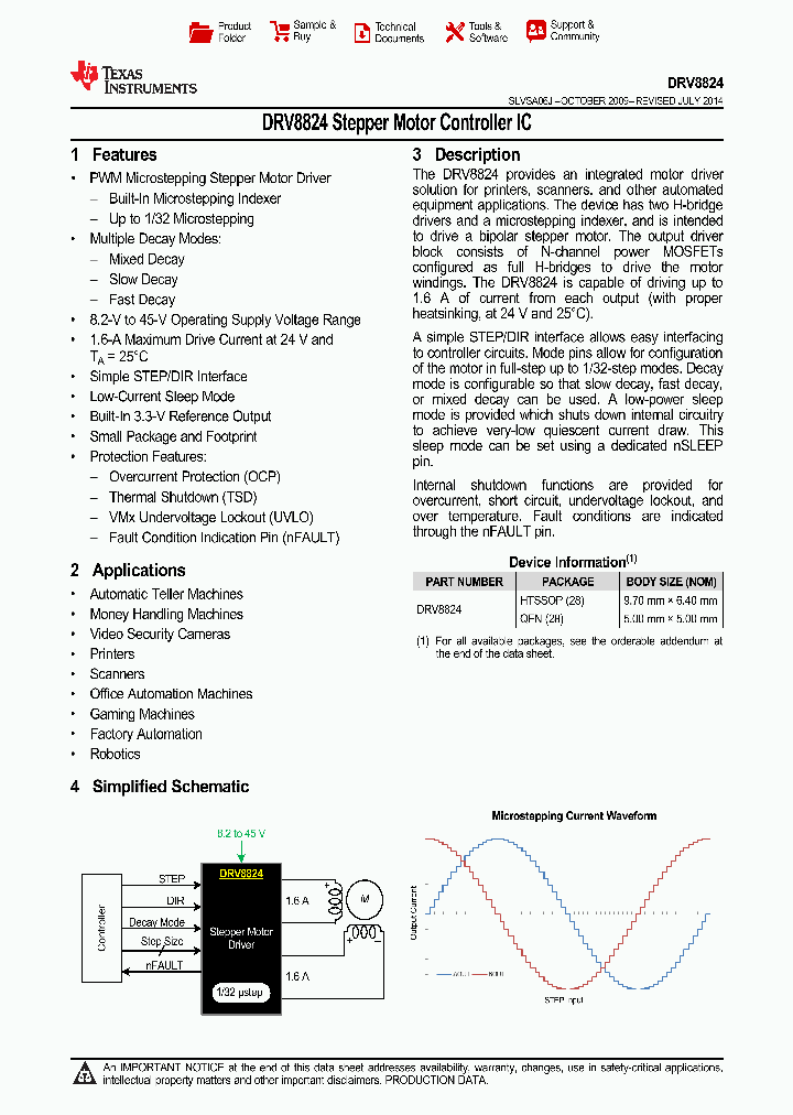 DRV8824_9048678.PDF Datasheet