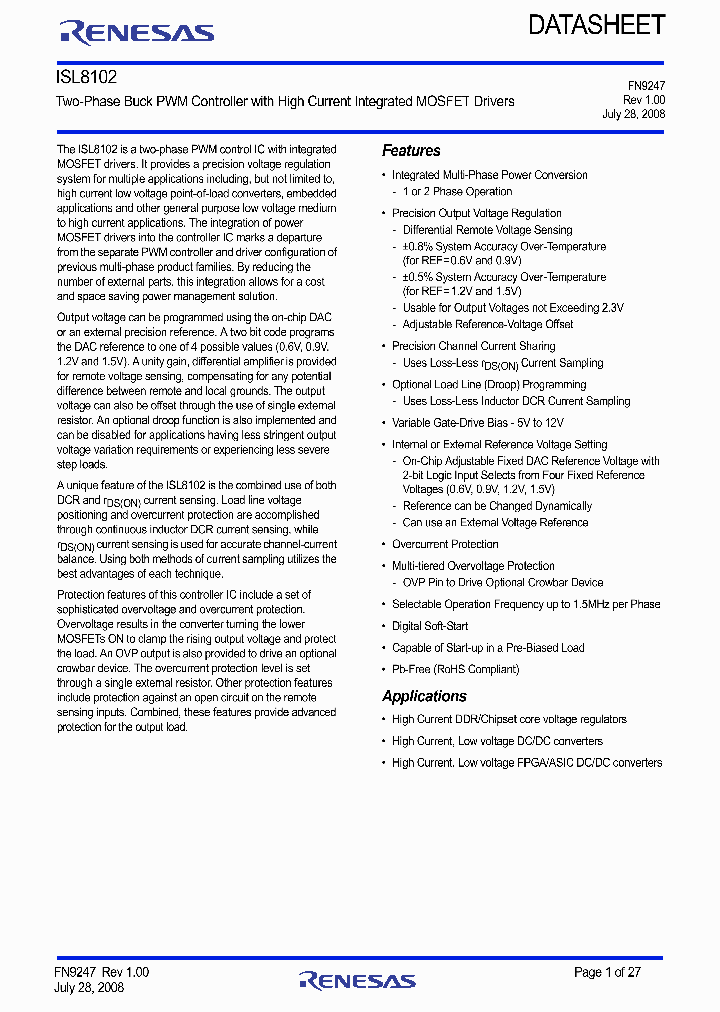 ISL8102_9048753.PDF Datasheet