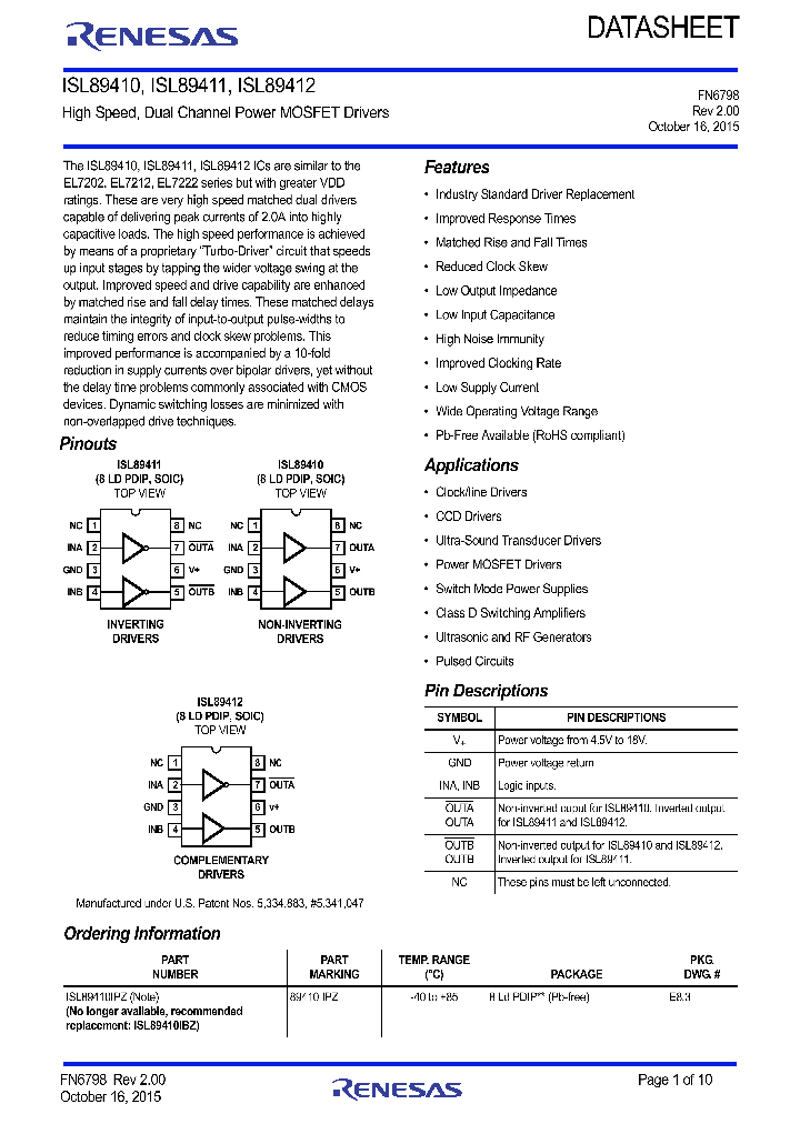 ISL89410_9050069.PDF Datasheet