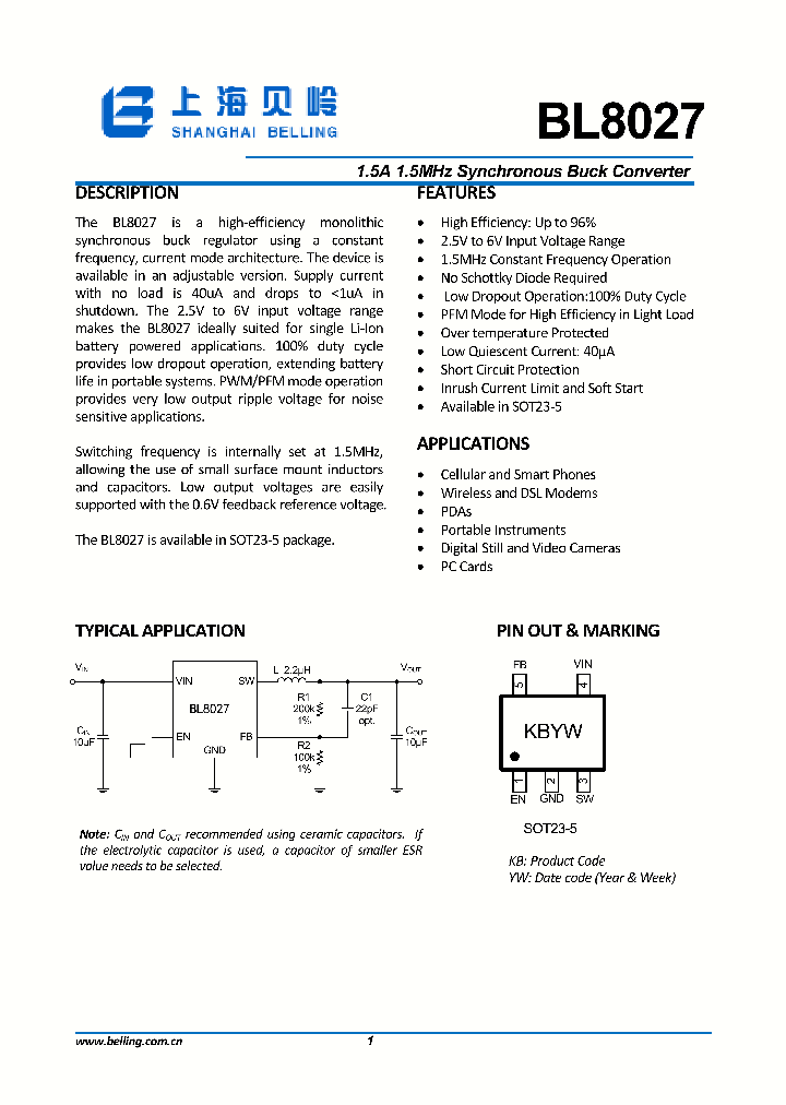 BL8027_9050565.PDF Datasheet