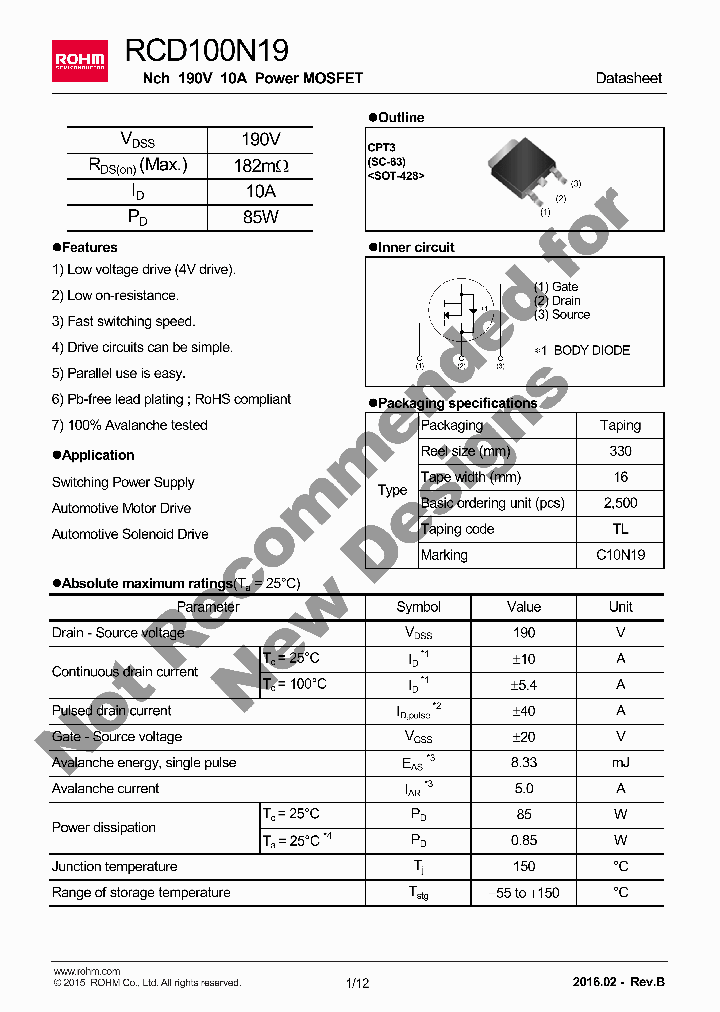 RCD100N19_9051138.PDF Datasheet
