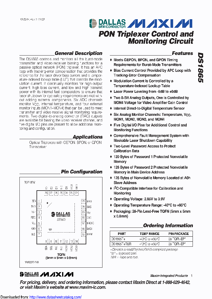 DS1865TTR_9051575.PDF Datasheet