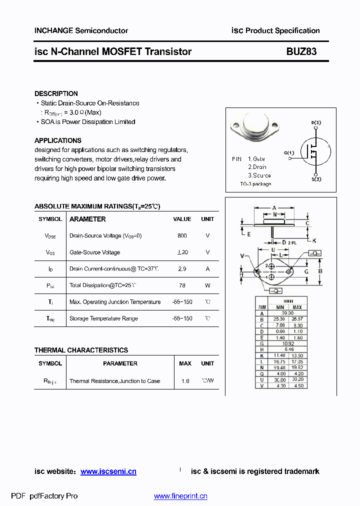 BUZ83_9051849.PDF Datasheet
