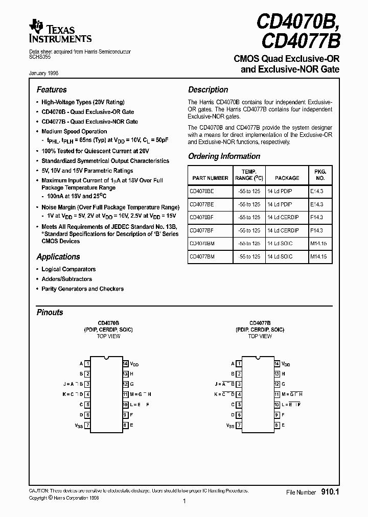 CD4070BE_9053040.PDF Datasheet
