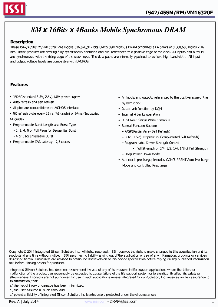 IS42VM16320E_9054363.PDF Datasheet
