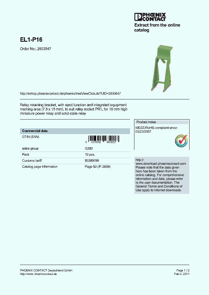 EL1-P16_9055500.PDF Datasheet