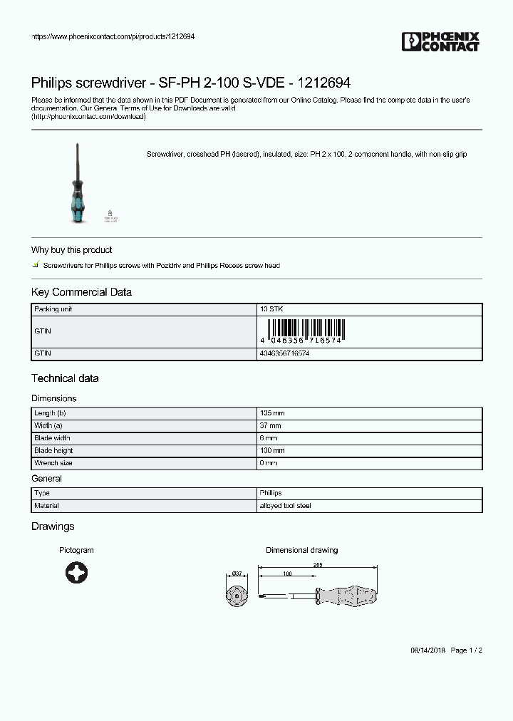SF-PH-2-100-S-VDE_9055927.PDF Datasheet