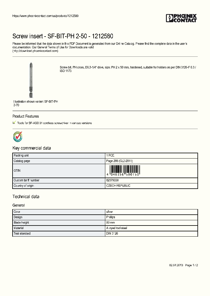 SF-BIT-PH-2-50_9055928.PDF Datasheet