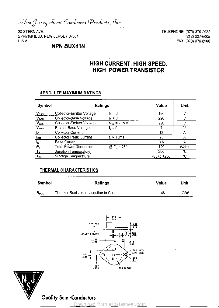BUX41N_9057012.PDF Datasheet
