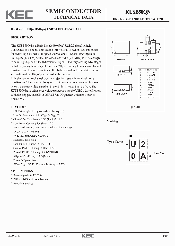 KUSB50QN_9057275.PDF Datasheet