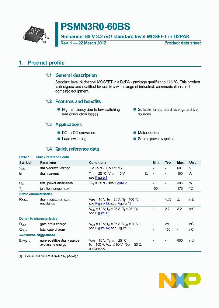 PSMN3R0-60BS_9057801.PDF Datasheet